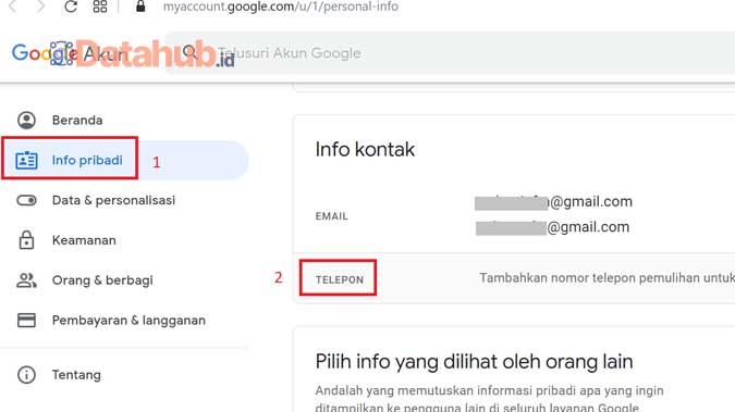 cara menambahkan kontak telepon