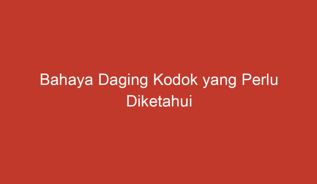 Bahaya Daging Kodok yang Perlu Diketahui