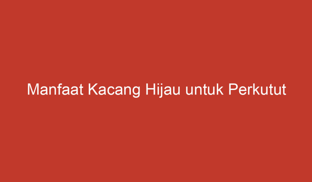 Manfaat Kacang Hijau untuk Perkutut