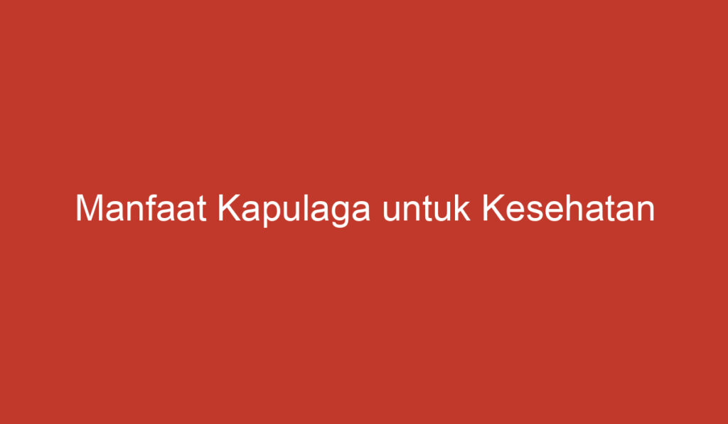 Manfaat Kapulaga untuk Kesehatan