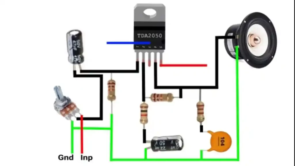 Skema Amplifier TDA 2030 Stereo